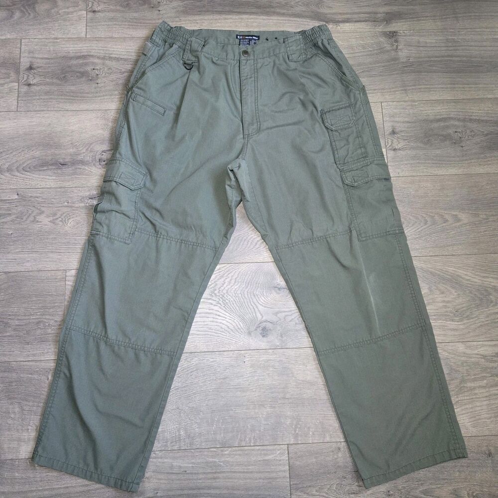 5.11 Tactical Series Cargo Pants 38x30 Ripstop Utility Workwear Olive 8 Pockets